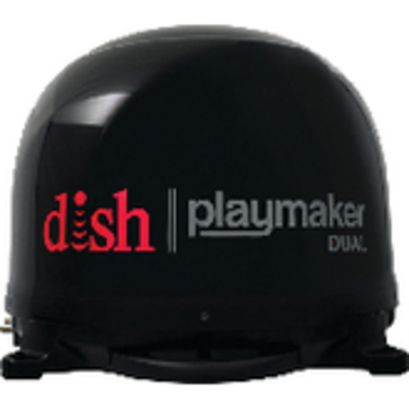 WINEGARD PL8035R Blk Dish Playmaker Dual Portable Satellite RV TV Antenna w/Wal PL-8035R